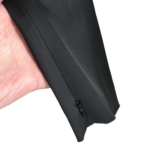 Theory Seamed Satin Legging Ankle Zippers - Picture 6 of 11